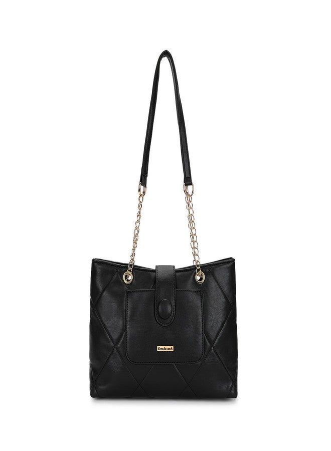 Fastrack Structured Quilted Tote Bag for Women, Girls and Ladies | Made of Premium PU Material | Tote for Casual Carry | Ladies Purse Handbag | Totes for Office Use - Image 1
